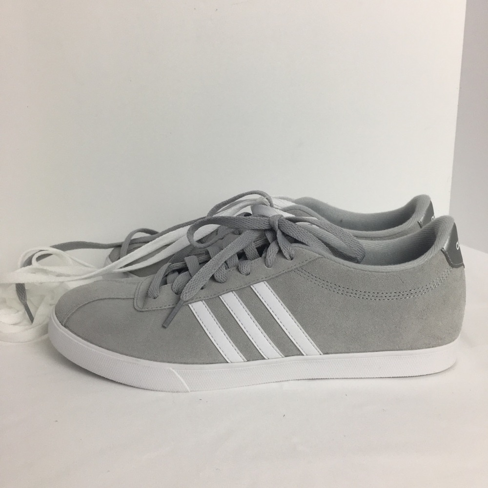 NWT Adidas Neo Comfort Footbed Gray Suede Size 11